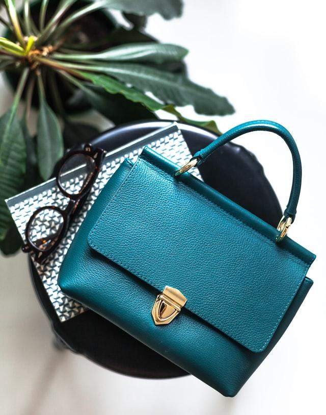 Turquoise handbag